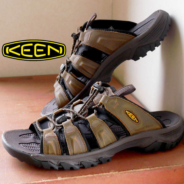 キーン KEEN メンズ サンダル ターギー 3 スライド コンフォートサンダル スライドサンダル アウトドア カジュアルシューズ 1022599  バイソン