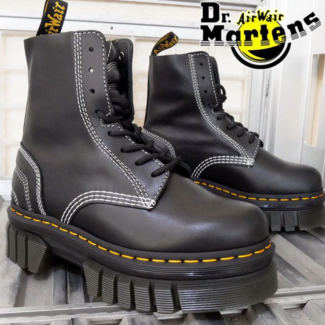 【返品交換送料無料】ドクターマーチン Dr.Martens メンズ レディース ブーツ AUDRICK 8I QLTD 8 ホール ブーツ プラットフォームブーツ レースアップブーツ レザーブーツ カジュアルシューズ 27810001 靴 ブラック 黒 最強翌日配送 evid｜ワールド靴店