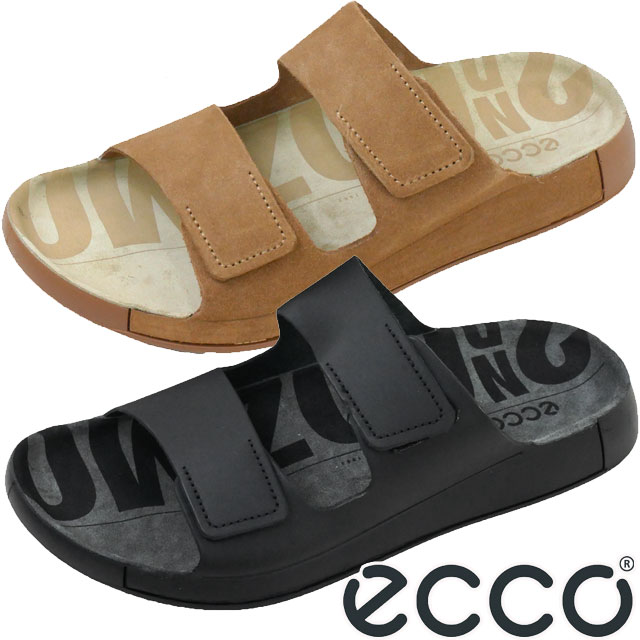 エコー ecco メンズ サンダル コンフォートサンダル スライドサンダル レザーサンダル 500904 01001 ブラック 02291 カシミヤ 送料無料 最強翌日配送 evid