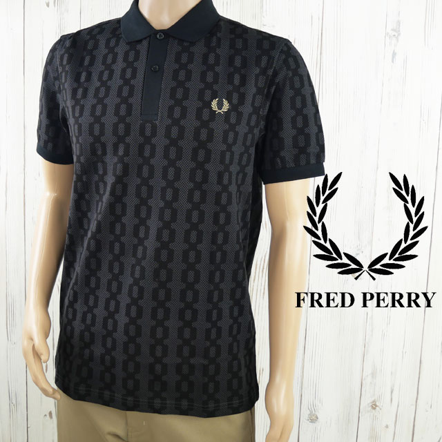 FREDPERRY ポロシャツ Textured Zip Neck Polo Shirt(S 102：BLACK): | FRED PERRY