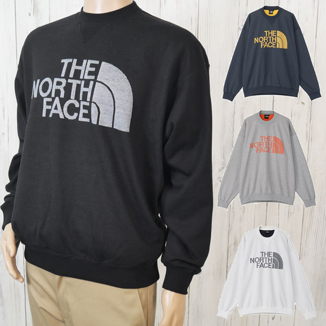 ザ・ノース・フェイス トレーナー メンズ ジャカードハーフドームクルー スウェット 長袖 レディース 服 トップス 丸首 上着 アパレル 裏起毛 ウェア 防寒 綿100％ NT62438 ブラック 黒 ホワイト 白 アーバンネイビー ミックスグレー 送料無料 最強翌日配送 evid