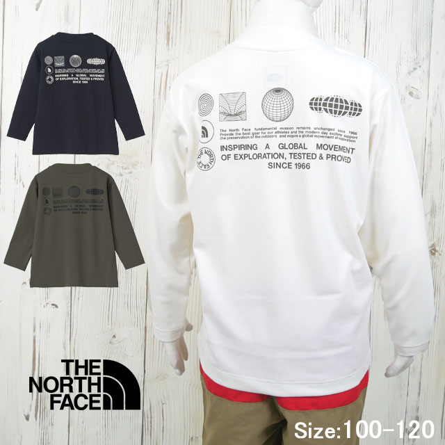 ＼ポイント7倍 4/18限定／ザ・ノース・フェイス ラッシュガード キッズ ジュニア NTT12565 トドラーロングスリーブサンシェードティー ロンT 長袖 UVプロテクト トップス Tシャツ 水着 耐塩素 アウトドア 紫外線対策 アパレル 子供服 最強翌日配送 メール便送料無料 evid