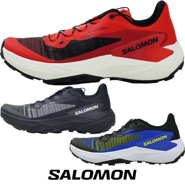 サロモン スニーカー ジェネシス トレイルランニングシューズ メンズ ローカット ハイキングシューズ アウトドア L4913770029 ブラック/ブラック 黒 L4922650029 ファイアリーレッド L4923710029 ブラック/アシッドライム 靴 送料無料 最強翌日配送 evid