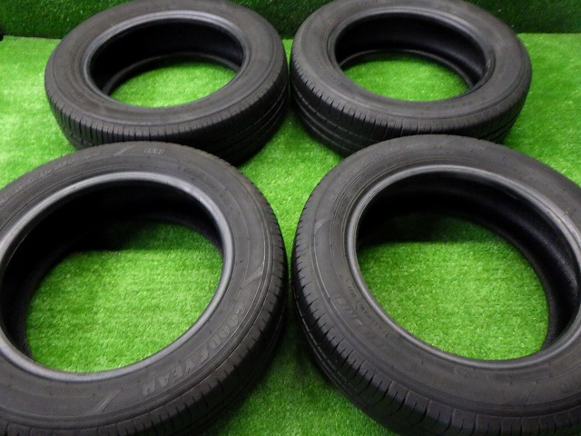 【中古】グッドイヤー　エフィシェントグリップ　エコ　EG01　155/65R13　4本　21年製　1本　22年製　3本　ラパン　ムーヴ等　250125014 中古 車 パーツ 中古パーツ 中古部品 カスタム 即発送