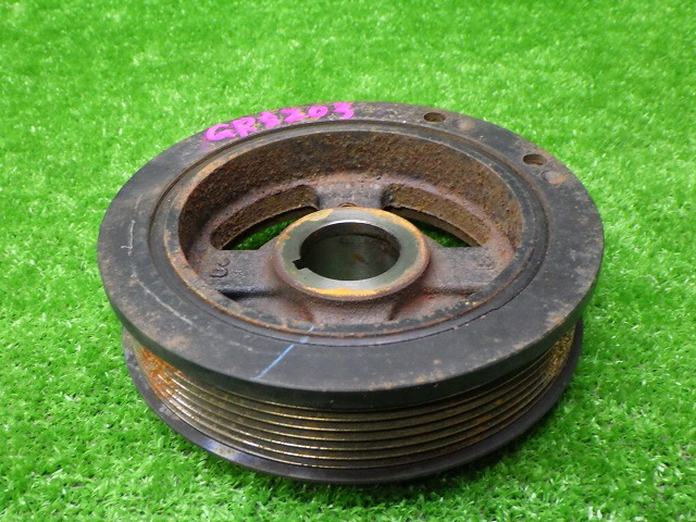 三菱デボネアV(E-S12A)純正　クランクダンパープーリー中古品 三菱デボネアV(E-S12A)純正 クランクダンパープーリー中古品