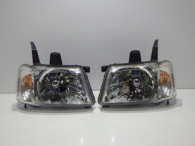 【中古】ステップワゴン ヘッドライト左右 ハロゲン RF3 RF4 前期 P1441 33101/33151-S7S-J01 コーティング 260406044 中古 車 パーツ 中古パーツ 中古部品 カスタム 即発送