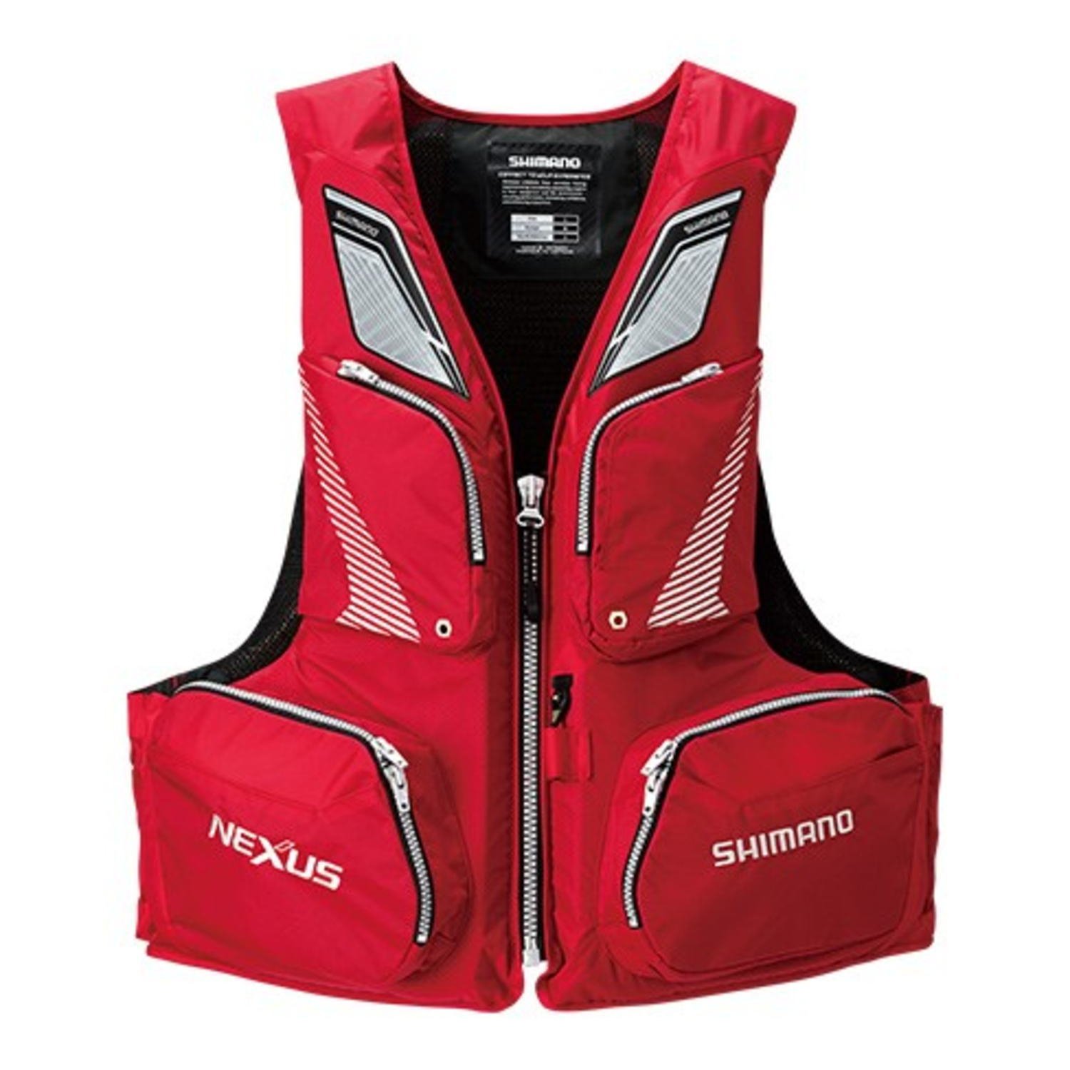 シマノ(SHIMANO) ライフジャケット 救命胴衣 NEXUS フローティングベスト VF-142Q レッド M