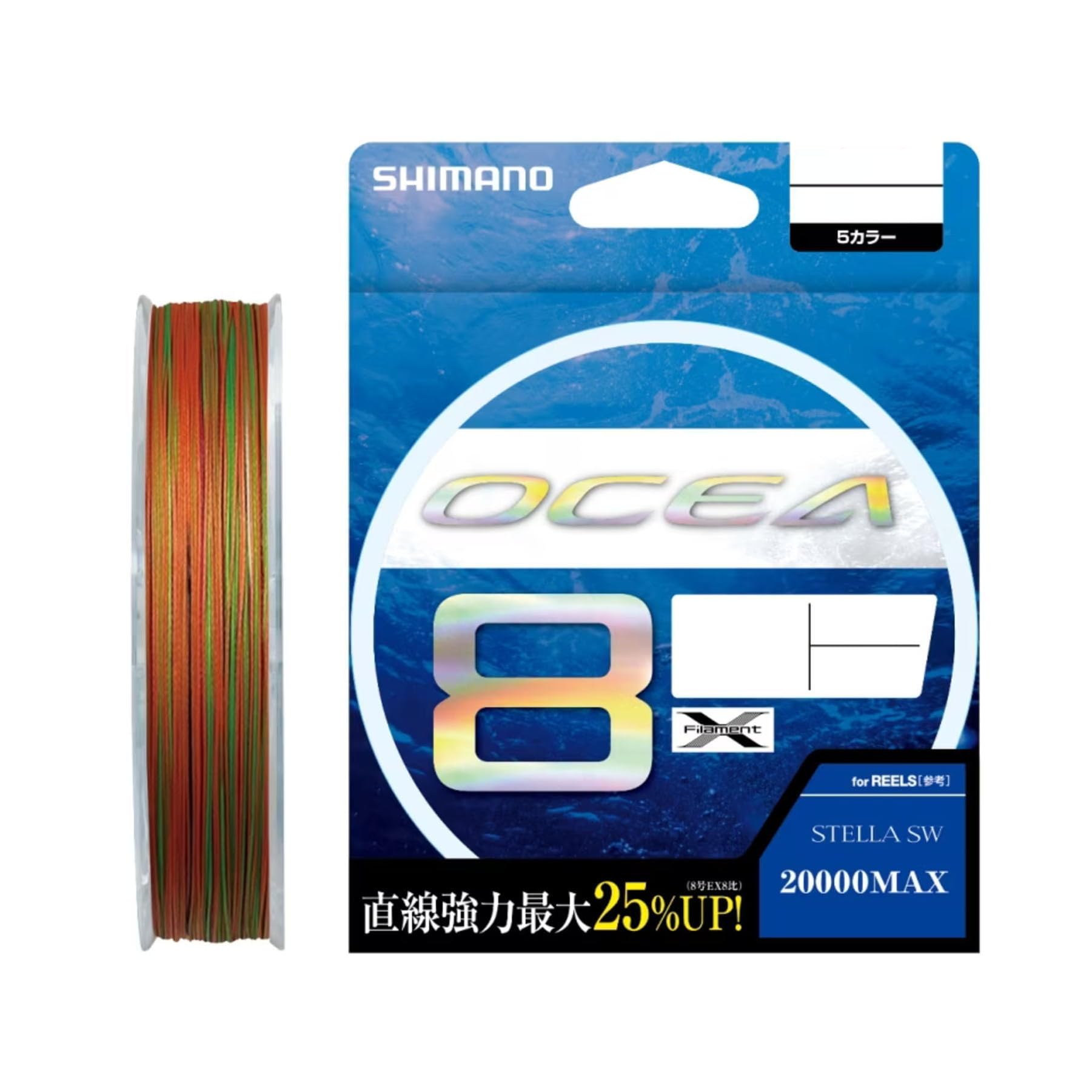 シマノ(SHIMANO) ライン オシア8 400m 6.0号 5カラー LD-A81S 釣り糸