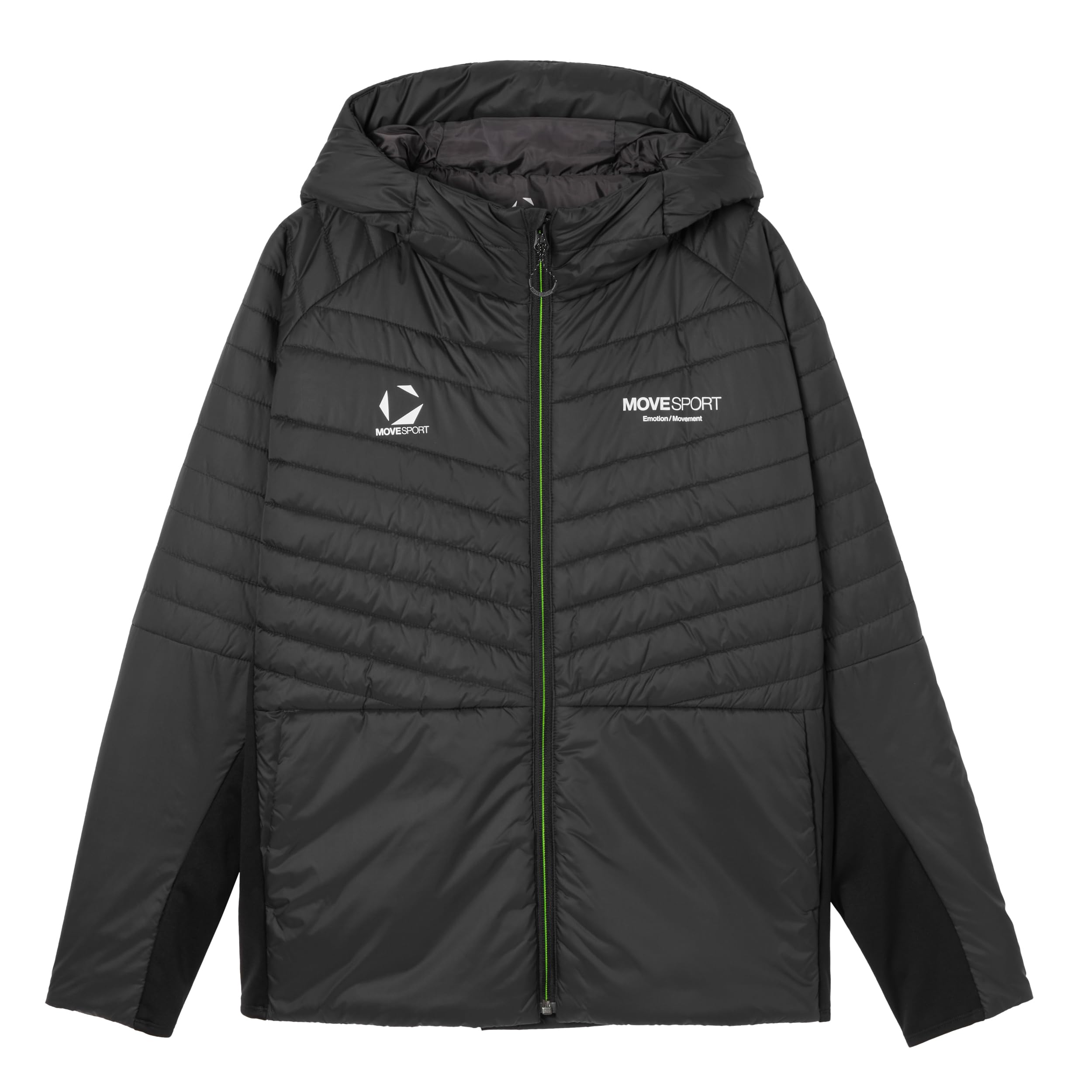 [ムーブスポーツ] 【ACTIVE SUITS】THERMO ハイブリッドフーディーST5FJK70M_BK00_S｜ワールドプラス１号店