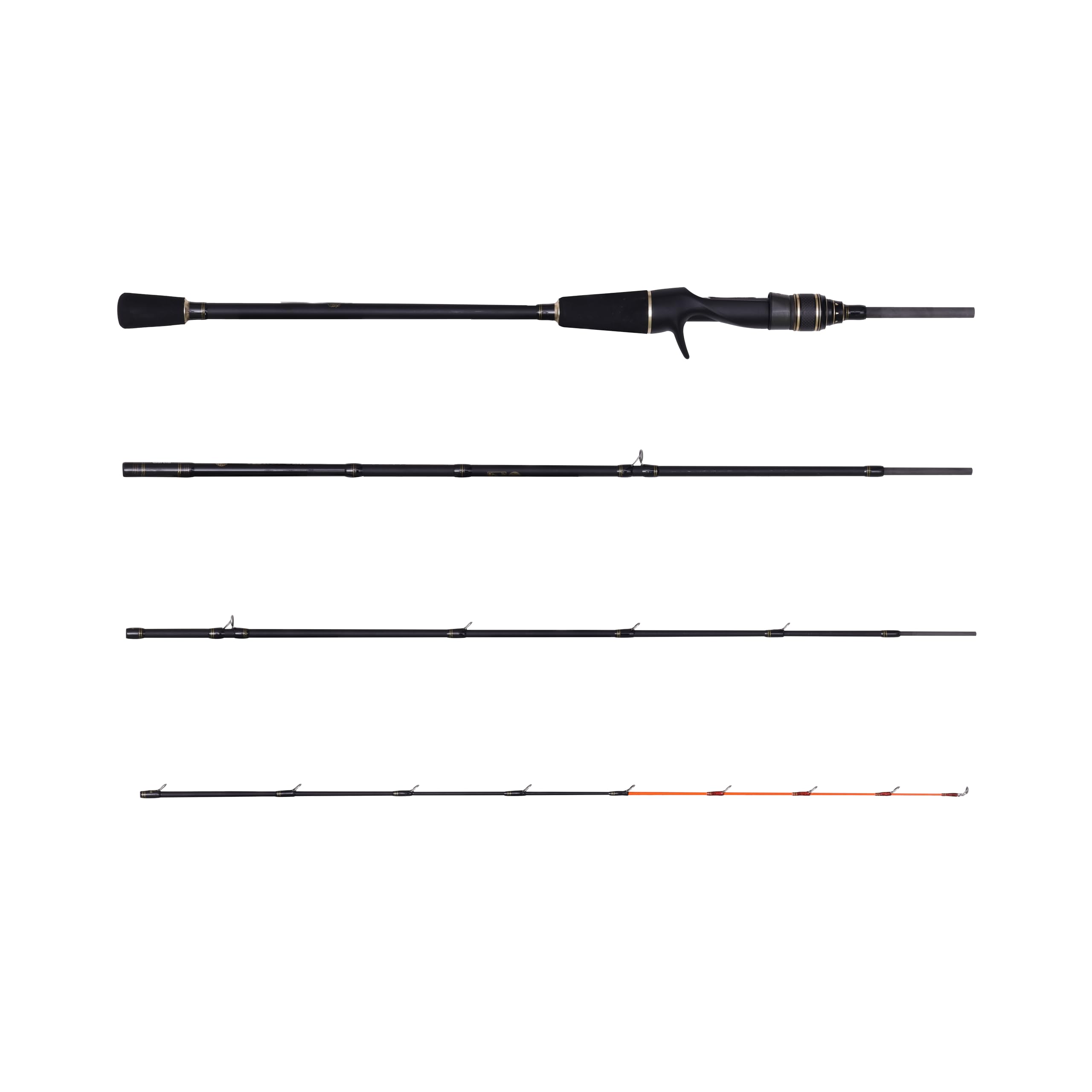 AbuGarcia (アブガルシア) 黒船 KKWC-180S-カワハギ8:2先調子モバイル4 パックロッド 電車 トラベル