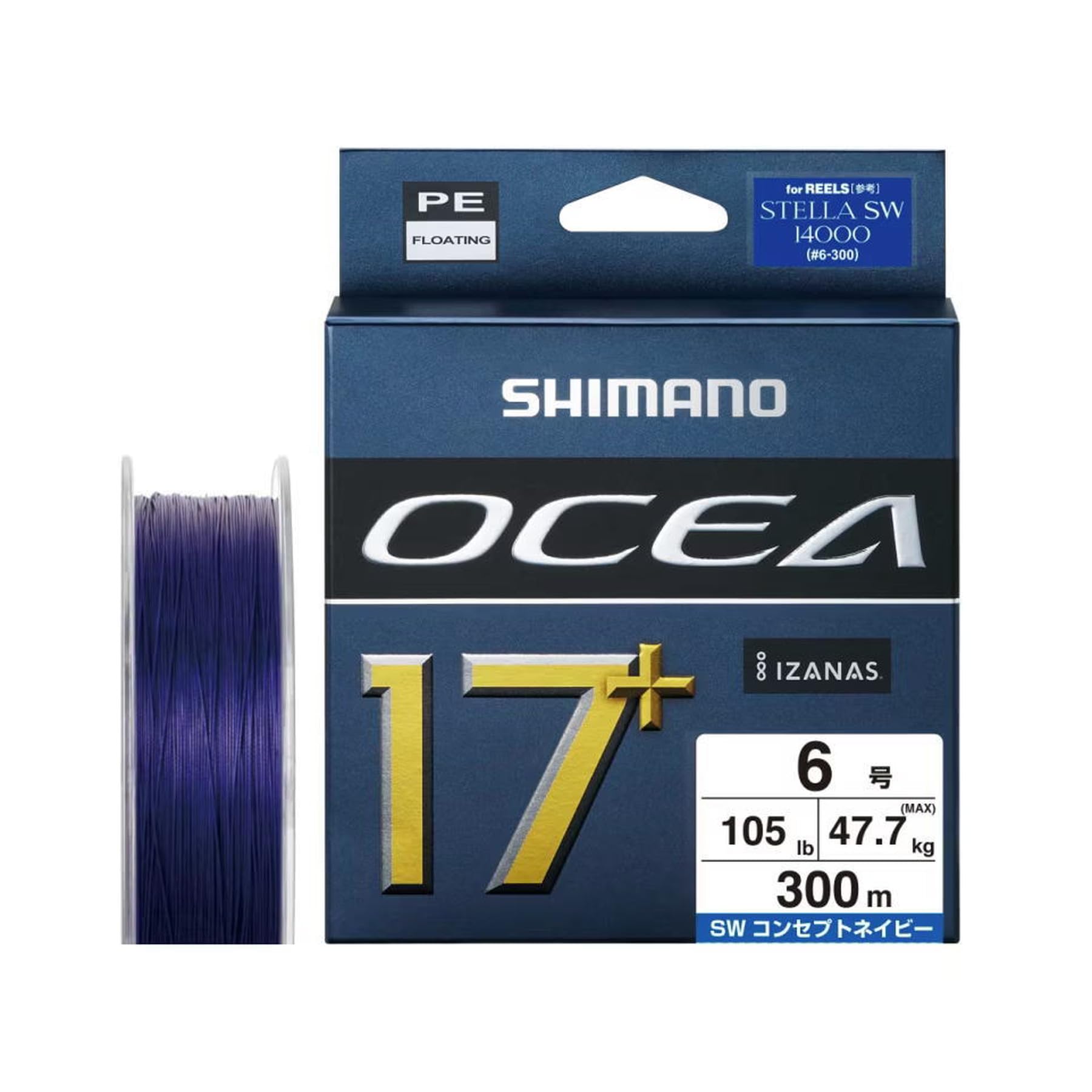 シマノ オシア17+ 12号 300ｍ シマノ オシア 17+ PE 12号 300M（SHIMANO OCEA17+） | アース