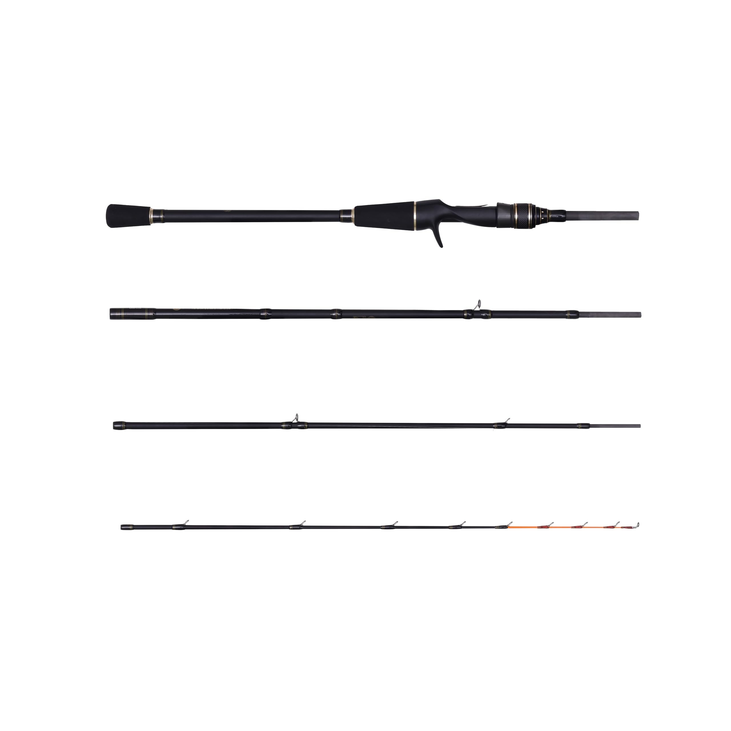 AbuGarcia (アブガルシア) 黒船 KLTC-73/195M-ライト五目7:3先調子モバイル4 パックロッド 電車 トラベル