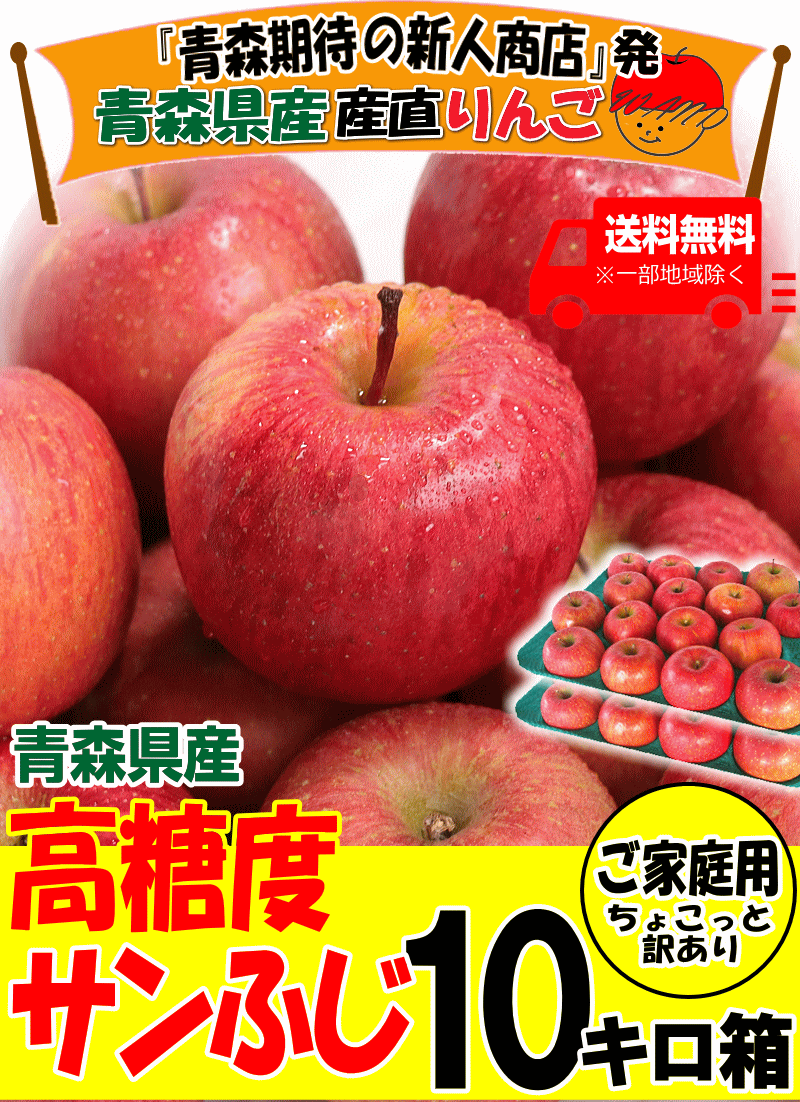 摘果りんご サンふじ 加工用 箱込11kg