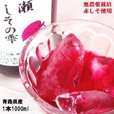 青森県産赤シソジュース1000ml 6本入(無農薬栽培) 楽天市場】【即日発送】青森県産 奥入瀬しその雫 1000ml入り×6本