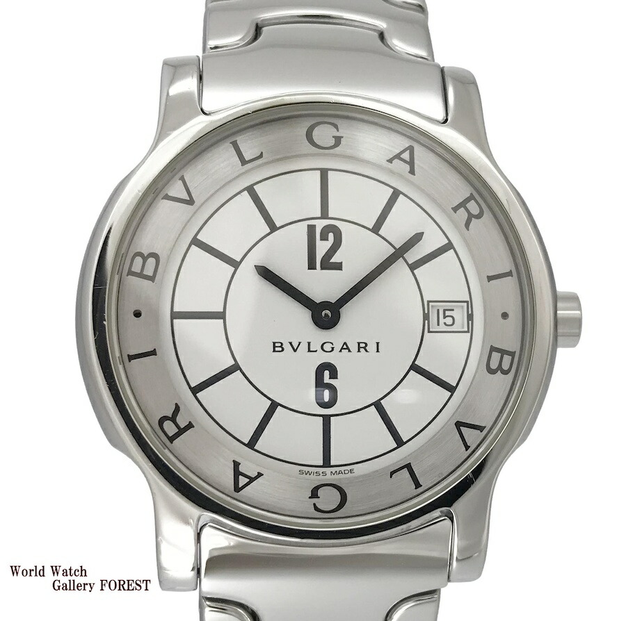 ブルガリ Bvlgari ソロテンポ St35s メンズ腕時計 中古 白文字盤 クオーツ ブルガリ 中古 メンズ腕時計 美 ブルガリ Bvlgari ソロテンポ St35s メンズ腕時計 中古 白文字盤 クオーツ ブルガリ 中古 メンズ腕時計 美