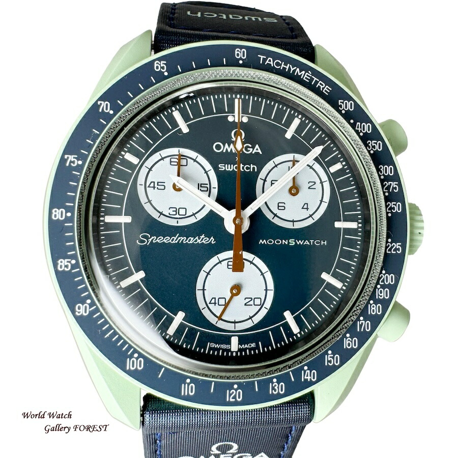 ゼロ×スウォッチ OMEGA × Swatch ムーンウォッチ ミッショントゥ 地びた クロノグラフ 石英 中古 メンズ レディース ウオッチ