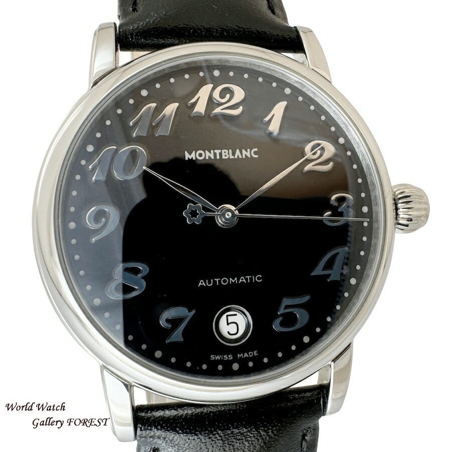 モンブラン MONTBLANC マイスターシュテュック 7042 中古 メンズウオッチ 自動小銃一巻き 黒いこと文字記号盤 A序列付ける
