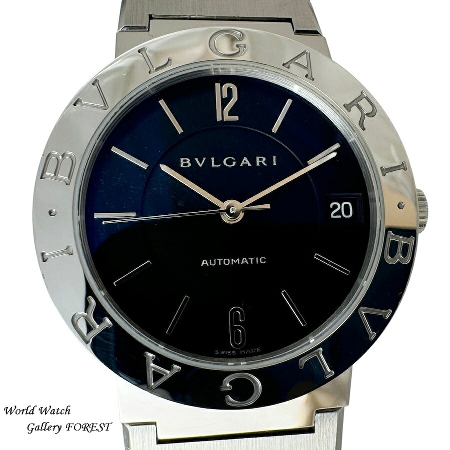 BVLGARI ブル小峡谷 BB33SS ブルガリブルガリ 自動小銃一巻き 中古 メンズウオッチ ボーイズ ユニ一発やる 黒文字盤 A位置づける
