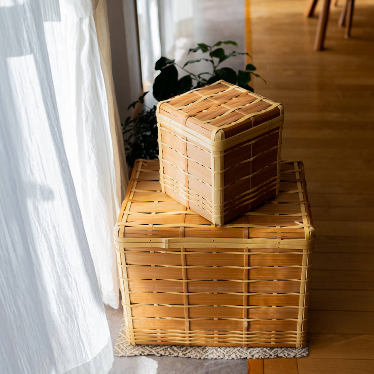 楽天市場】スズ竹市場かご(特大)篠竹 : 虎斑竹専門店 竹虎