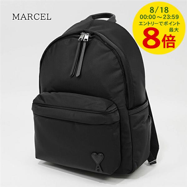 AMI PARIS ハートロゴ バックパック リュックサック ブラック AMI Alexandre Mattiussi ami paris アミパリス バックパック