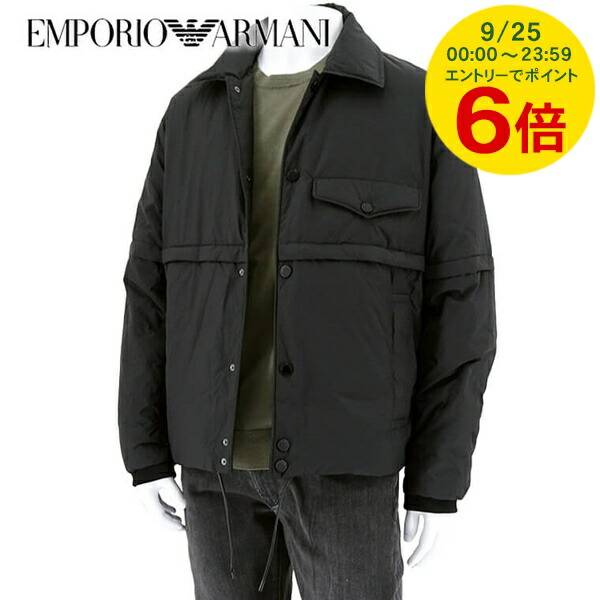 定価9万 未使用級 エンポリオアルマーニ ストレッチナイロン ブルゾン XL EMPORIO ARMANI エンポリオアルマーニ キルティング ブルゾン