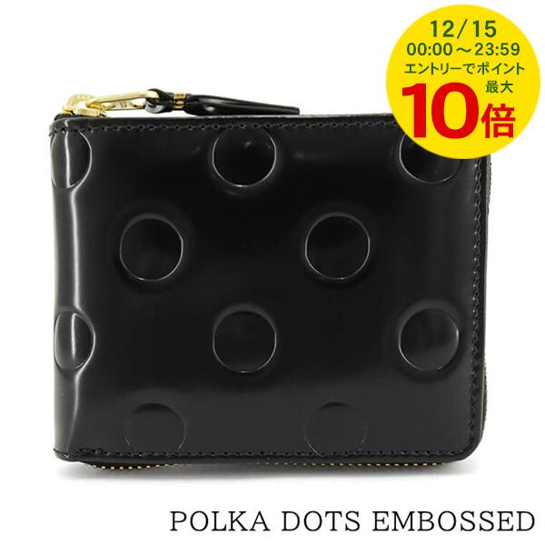 【新品】コムデギャルソン 財布 ブラック COMME des GARCONS（コムデギャルソン） 二つ折り財布 SA2100VB メンズ