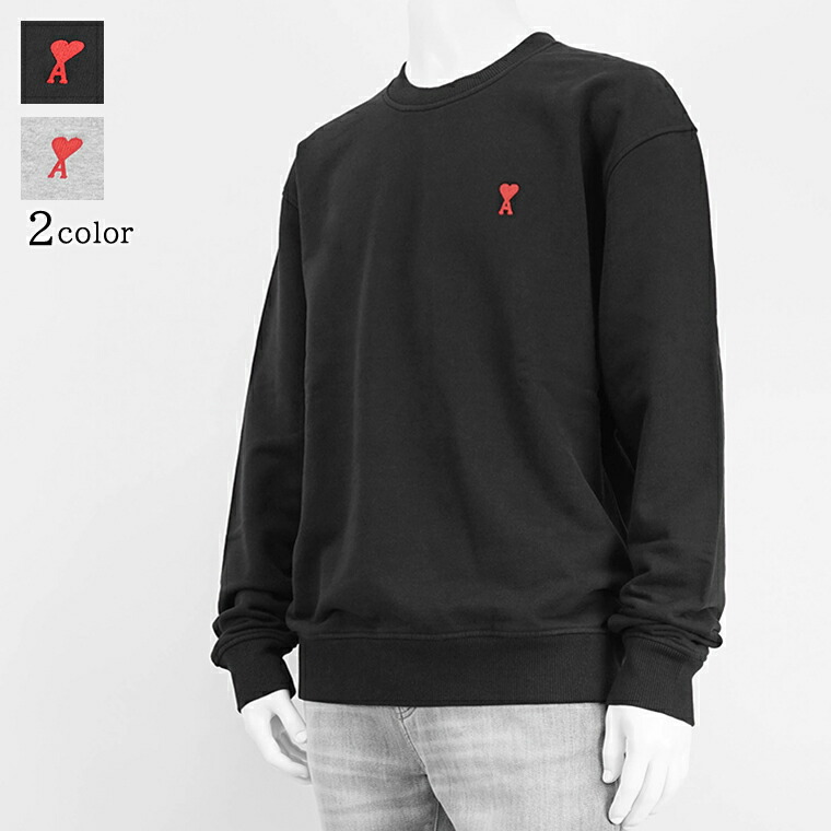 楽天市場】AMI Paris スウェット アミ パリス Black Ami de Coeur