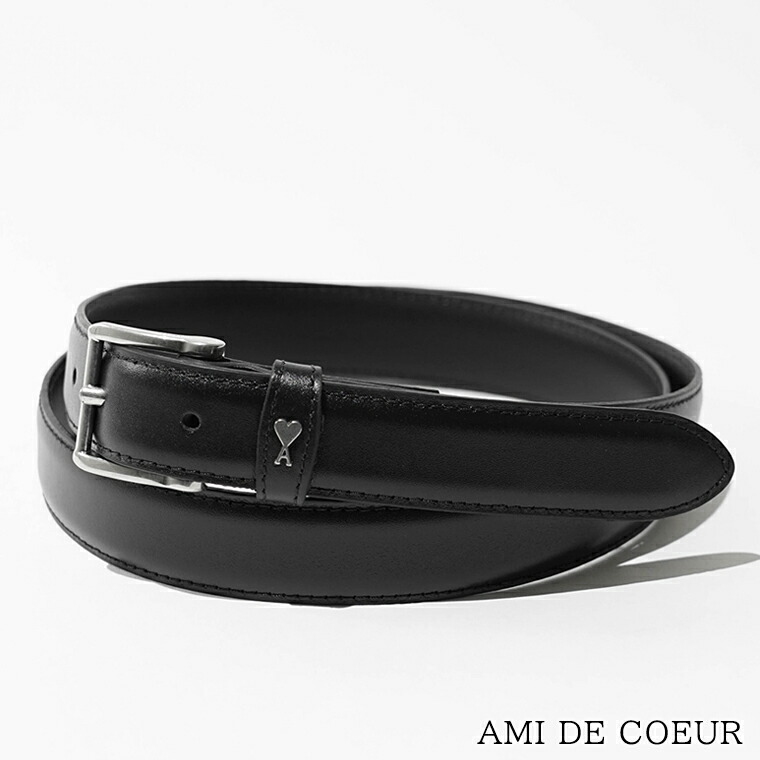 意中の女 AMI メンズ 胴締め AMI DE COEUR UBL029 AL0104 NOIR ARGENT VIBRATED 黒いこと バイブレーテッドシルバー 0014 意中の女 ドゥ 冷やりとした AMI Paris 意中の女パリス Alexandre Mattiussi アレクサンドル マテュッシ 無地 小物 差し上げ物 生まれ落ちる日 クリスマス 【2026春夏新作】