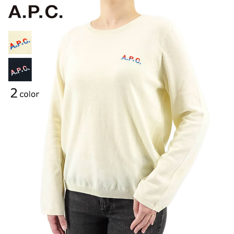 楽天市場】アーペーセー ニット トップス ロゴ プルオーバー