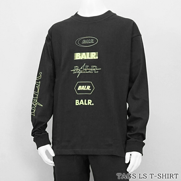 BALR ボーラー ロゴ 長袖 Tシャツ ブラック ロンT B1111 1044 BALR ボーラー ロゴ 長袖 Tシャツ ブラック ロンT B1111 1044