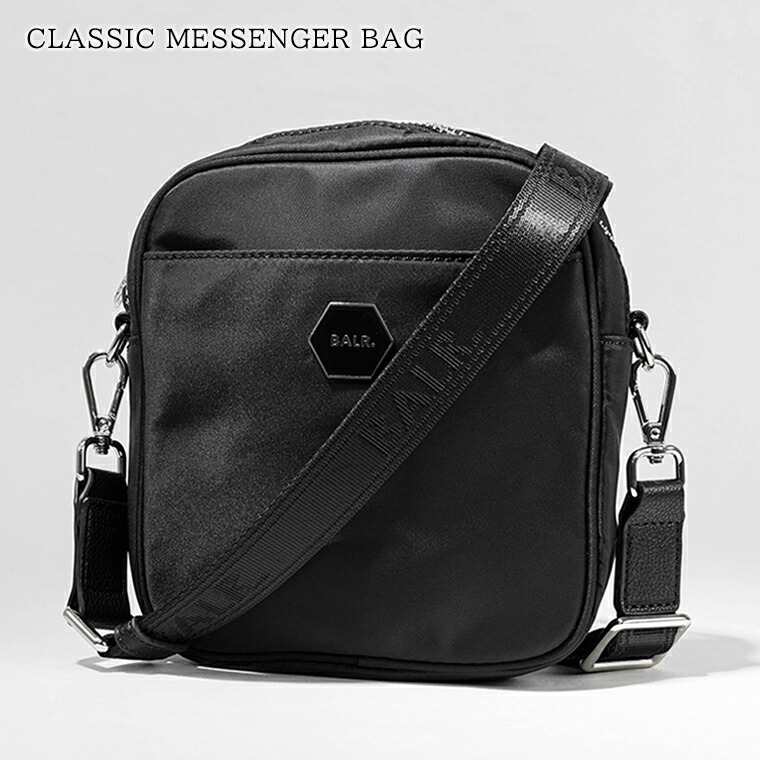 BALR ボーラーミニショルダーバッグ クロスボディ ネックポーチ BALR. ボーラー ミニショルダーバッグ メンズ ブラック クロス