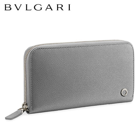 人気ブランドを 21春夏 ブルガリ Bvlgari メンズ 長財布 サイフ Grey グレー ブルー ブルガリ ブルガリ マン ラウンドジップ ラウンドファスナー 小物 ウォレット プレゼント 誕生日 パーティー バレンタイン クリスマス ワールドクラブ 19 想像を
