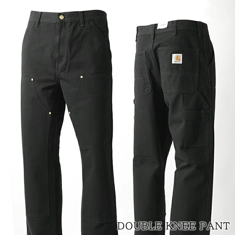 カーハート ワークインプログレス Carhartt WIP メンズ パンツ DOUBLE KNEE PANT I031501 BLACK ブラック 8902 ダブル ニー パンツ WORK IN PROGRESS ダブリューアイピー RELAXED STRAIGHT FIT リラックス ストレート フィット オーガニックコットン 【2026春夏新作】|ワールドクラブ 1989
