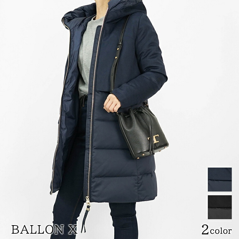 楽天市場】DUNO デュノ レディース ダウンコート BALLON X NERO