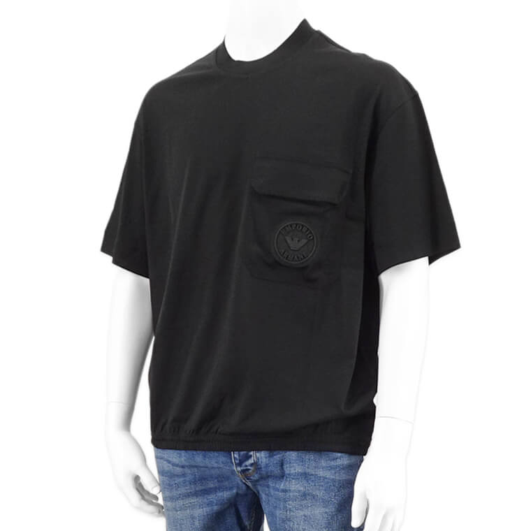 エンポリオアルマーニ 半袖Tシャツ ブラック コットン L C2608 楽天市場】EMPORIO ARMANI（エンポリオ アルマーニ）レディース