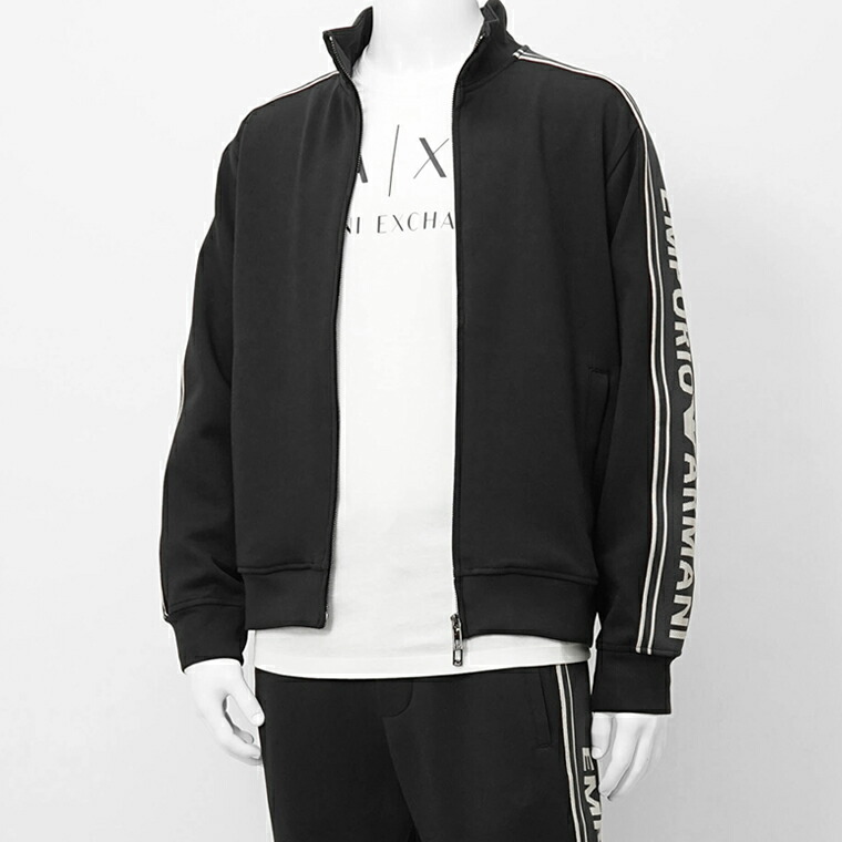 【美品】エンポリオアルマーニ　トラック ジャケット　ロゴ金具　ダブルジップ　L 美品】エンポリオアルマーニ トラック ジャケット ロゴ金具