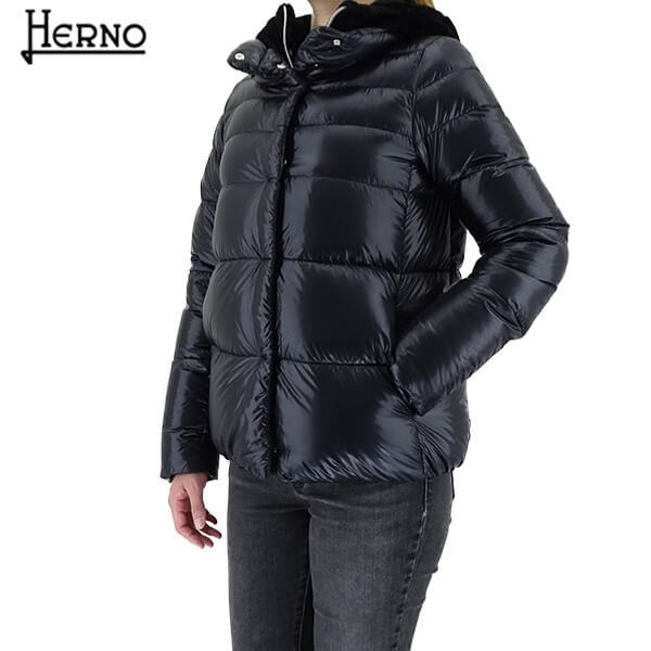 【楽天市場】ヘルノ HERNO レディース ダウンジャケット PI00087DR 12017 ブラック 9300 ダウン アウター ダブル ...