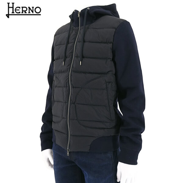 【楽天市場】ヘルノ HERNO メンズ ダウンジャケット JP00006UR 50025 ネイビー 9200 HERNO RESORT ヘルノ ...
