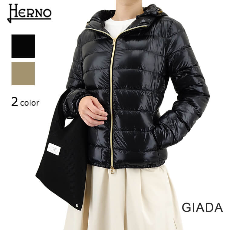 【楽天市場】ヘルノ HERNO レディース ダウンジャケット GIADA PI0833DIC 12017 ブラック 9300 ライトトープ ...