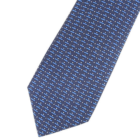 エルメス Hermes 総柄 小物 Pong Ciel ネクタイ ブルー 誕生日 結婚式 織柄 メンズ Marine Bleu Roi 5949