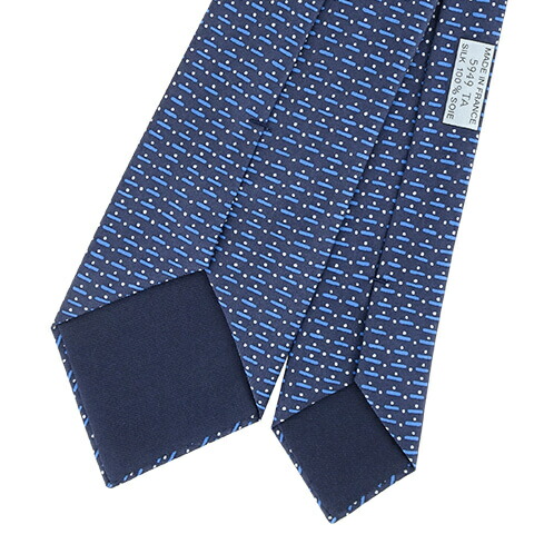 エルメス Hermes 総柄 小物 Pong Ciel ネクタイ ブルー 誕生日 結婚式 織柄 メンズ Marine Bleu Roi 5949