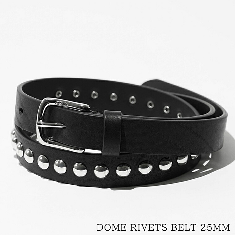 ジェイアンドエムデヴィッドソン J\u0026M DAVIDSON メンズ レディース 胴締め DOME RIVETS BELT 25MM BDSD 1XX AN25 BLACK 黒いこと 999S 学生寄宿舎 リベット 胴締め 無地 スタッズ付き添い人 小物 差し上げ物 生まれ落ちる日 クリスマス バレンタイン 父の日 母の日 【2026春夏新作】