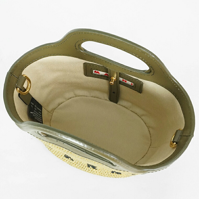 【美品】MARNI マルニ トロピカリア マイクロバッグ オリーブ ショルダー マルニ バッグ トロピカリア マイクロバッグ オリーブ