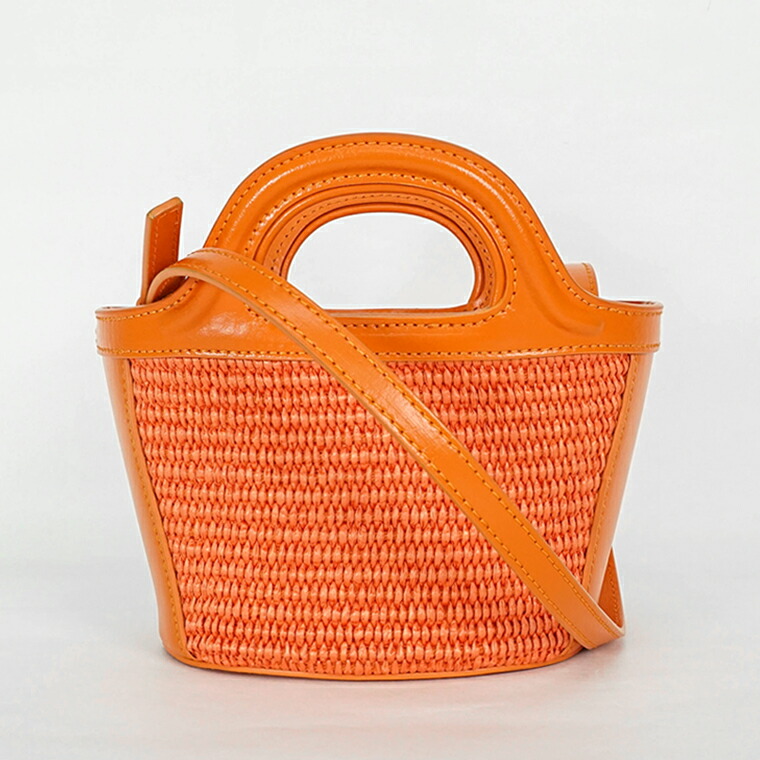 【美品】MARNI マルニ トロピカリア マイクロバッグ オリーブ ショルダー MARNI マルニ バッグ TROPICALIA トロピカリア レザー＆ラフィア