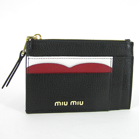 21春夏新作 ミュウミュウ Miu Miu レディース カードケース 5mc446 2bc2 Nero Fuoco F0lj4 Miumiu マドラス カラー Madras Colour コイン カードケース フラグメントケース 小物 プレゼント 誕生日 パーティー バレンタイン クリスマス ゴールド 金具 Aplusfinance