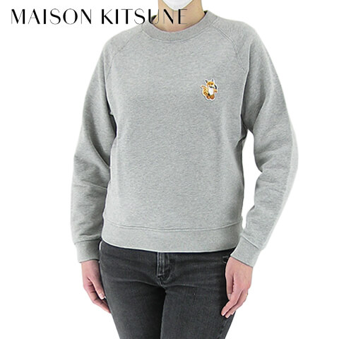 maison kitsune FOX PATCH クルーネック ニット L