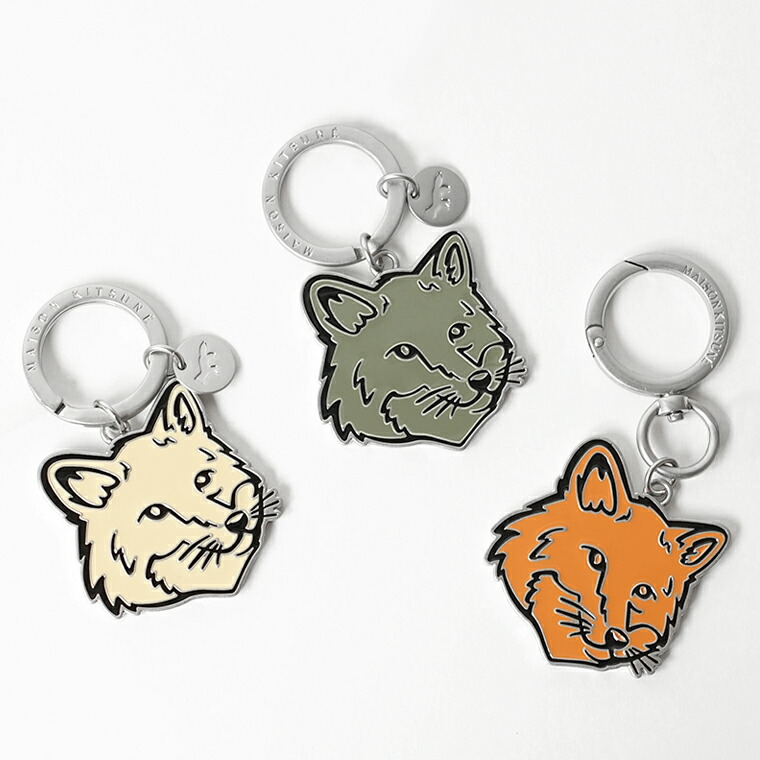 新品未使用 MAISON KITSUNE キーリング 楽天市場】Maison Kitsune メゾンキツネ Bold Fox Head Keyring