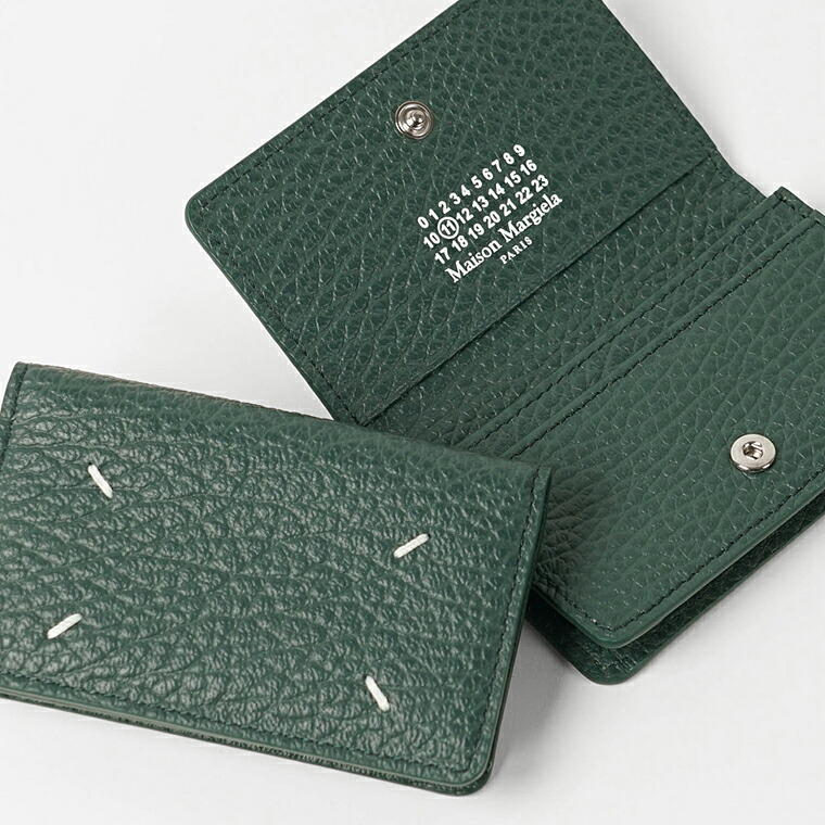 メゾンマルジェラ Maison Margiela レディース メンズ カードケース SA3VX0008 P4455 BOTTLE GREEN グリーン T7162 名刺入れ エンボスレザー カード入れ カードホルダー 小物 プレゼント 誕生日 バレンタイン クリスマス 母の日 父の日 【2026春夏新作】