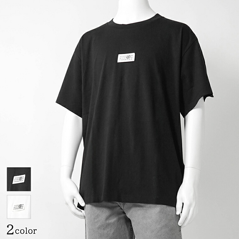 エムエムシックス メゾンマルジェラ MM6 Maison Margiela メンズ Tシャツ SH0GC0032 M20170 BLACK ブラック 900 WHITE ホワイト 101 ニューメリックロゴ 半袖 カットソー クルーネック ボクシーフィット 【2026春夏新作】
