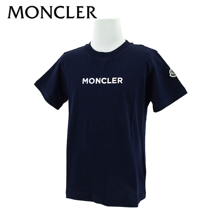 【楽天市場】モンクレール MONCLER KIDS キッズ Tシャツ 8C00019 83907 K ネイビー 778 半袖 クルーネック
